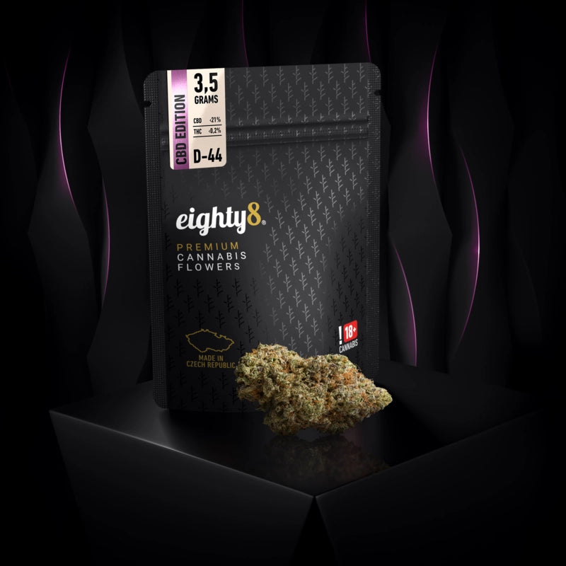 eighty8 CBD Květ: D-44 (21% CBD) EMFORIA (
